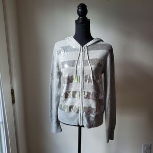 Aeropostale Sequin Jackets Size L- Gray
